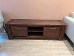 Gratis Bruin houten Tv-meubel, Huis en Inrichting, Ophalen, Gebruikt, 150 tot 200 cm, Minder dan 100 cm