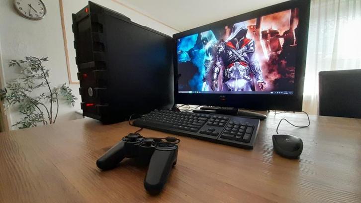 Game PC Setup, Computers en Software, Desktop Pc's, Zo goed als nieuw, 3 tot 4 Ghz, Met videokaart, Met monitor, Gaming, Ophalen