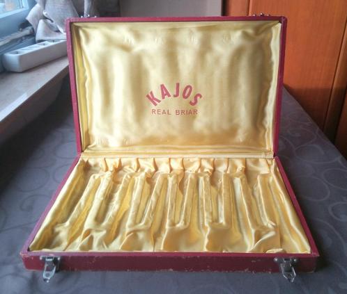 1960s KAJOS REAL BRIAR ADVERTENTIE PIJPEN UITSTAL DOOS, Verzamelen, Merken en Reclamevoorwerpen, Zo goed als nieuw, Overige typen