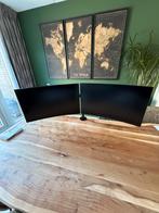 2x MSI Optix G27CQ4 27" Quad HD 165Hz + Monitorarm, Computers en Software, Monitoren, Gaming, Gebruikt, Curved, Ophalen of Verzenden