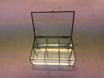 Glazen Sieradendoos met Vakken, Huis en Inrichting, Woonaccessoires | Kisten, Minder dan 50 cm, Minder dan 50 cm, Ophalen of Verzenden
