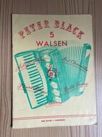 Bladmuziek / Peter Black 5 Walsen, Overige soorten, Accordeon, Gebruikt, Verzenden