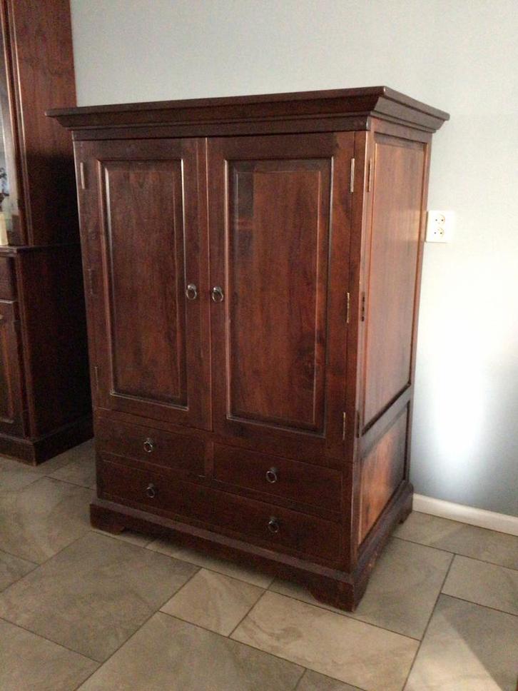 bergkast teak koloniaal, Huis en Inrichting, Kasten | Overige, Gebruikt, Ophalen