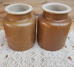 2 Franse gres ( mosterd ) potjes 2, Ophalen of Verzenden