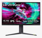 LG UltraGear 32GR93U-B, Computers en Software, HDMI, IPS, 101 t/m 150 Hz, In hoogte verstelbaar