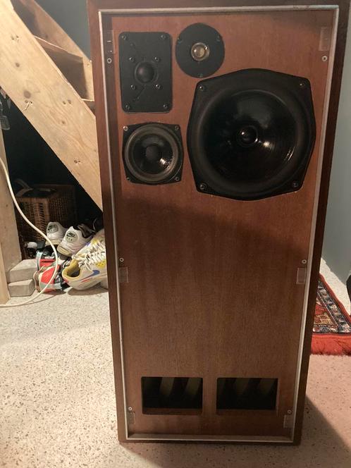 IMF TLS 50 Vintage top speakers / Retro top conditie, Audio, Tv en Foto, Luidsprekers, Zo goed als nieuw, Front, Rear of Stereo speakers