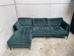 Mooie luxe groene velvet suede hoekbank - GEREINIGD!!!, Ophalen, 250 tot 300 cm, Luxe, Hoekbank