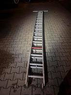 Aluminium uitschuifbare ladder 10 meter lang, Doe-het-zelf en Verbouw, Ladders en Trappen, Verzenden, Zo goed als nieuw, 4 meter of meer