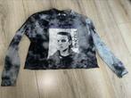 Stranger things croptop longsleeve s shirt pull&bear, Kleding | Dames, Verzenden, Zo goed als nieuw, Lange mouw, Maat 36 (S)