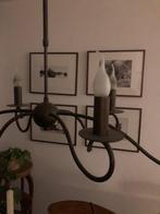 Klassieke bronzen hanglamp 6 lampen (kaarsmodel), Ophalen, Minder dan 50 cm