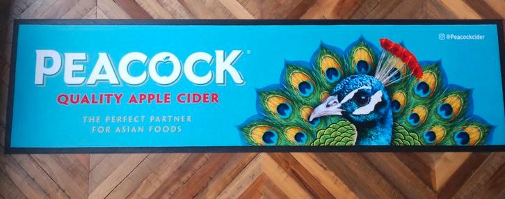 Peacock Apple Cider barmat, Verzamelen, Biermerken, Nieuw, Overige typen, Overige merken, Ophalen of Verzenden