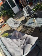 Keessmit Loungeset 4-delig, 4 zitplaatsen, Ophalen of Verzenden, Zo goed als nieuw, Loungeset