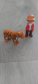 123 Playmobil Tijger met Verzorger, Ophalen, Zo goed als nieuw, Complete set