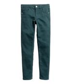 H&M stretch skinny broek jeans donker petrol maat 158, Kinderen en Baby's, Kinderkleding | Maat 158, Broek, Meisje, H&M, Nieuw