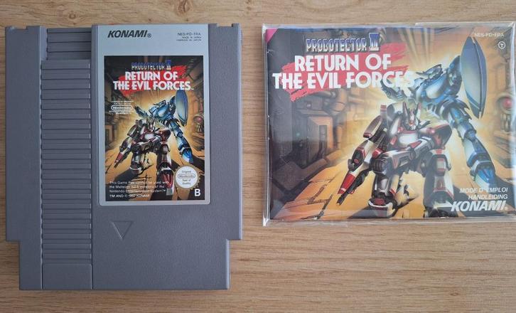 Probotector 2 (cart + handleiding) - NES, Spelcomputers en Games, Games | Nintendo NES, Zo goed als nieuw, Avontuur en Actie, 1 speler