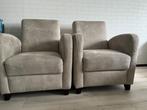 Suède fauteuils, Ophalen, Zo goed als nieuw, 75 tot 100 cm, 50 tot 75 cm
