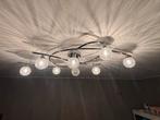 Plafondlamp met meerdere lampen, Huis en Inrichting, Ophalen, Zo goed als nieuw, Glas