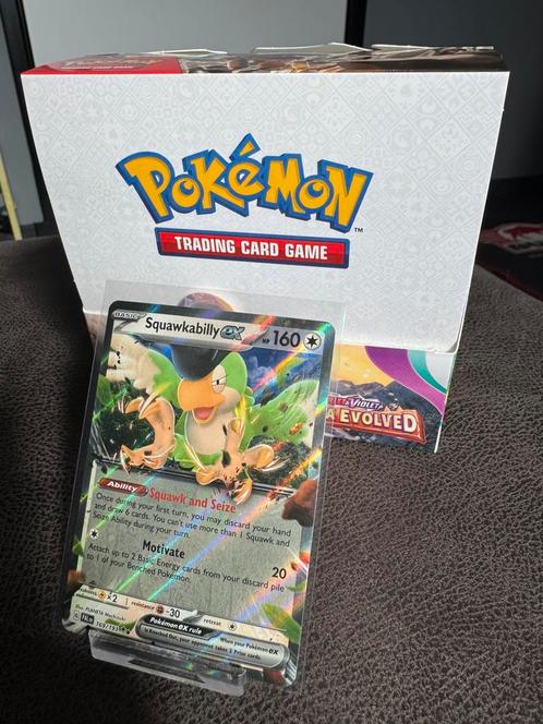 Pokemon Squawkabilly Ex 169/193 Paldea Evolved Collection, Hobby en Vrije tijd, Verzamelkaartspellen | Pokémon, Nieuw, Losse kaart