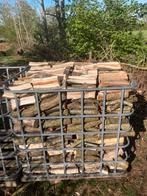 Volle kuub eikenhout / mixhout wittelte, Tuin en Terras, Haardhout, Minder dan 3 m³, Ophalen, Blokken