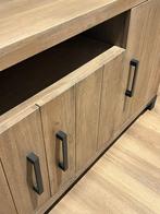 Een Robuust eiken Dressoir 190 cm, Ophalen, Info@vissermeubelen.nl, 150 tot 200 cm, Eikenhout