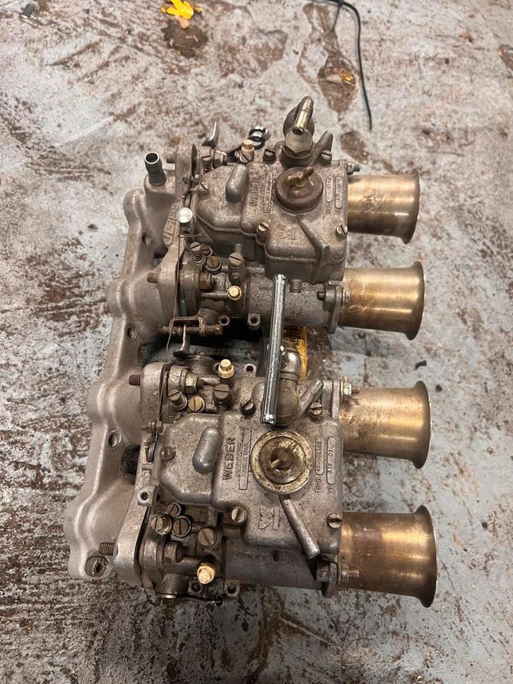 Dubbele Weber 45 DCOE met VW 16V Inlaat, Auto-onderdelen, Brandstofsystemen, Volkswagen, Gebruikt, Ophalen