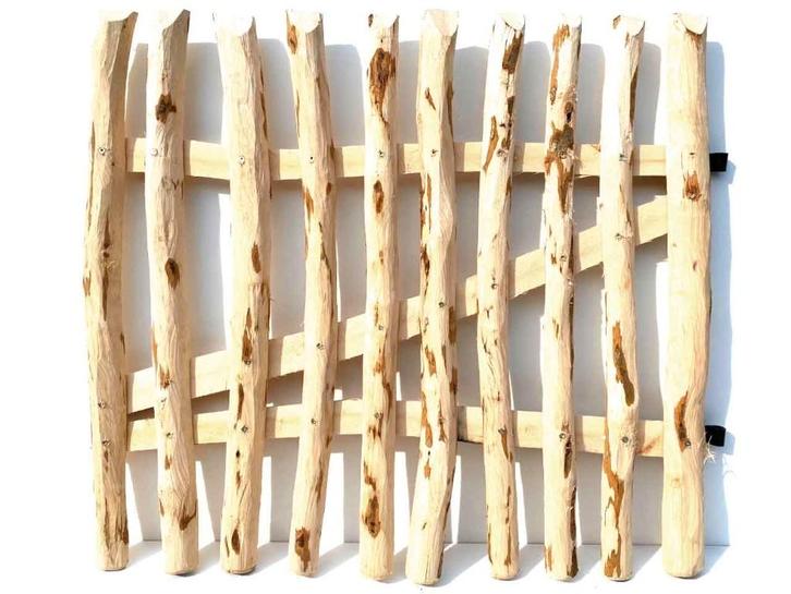 Tuinpoort- looppoort schapenhek/ hazelaar hout 100x100, Tuin en Terras, Tuinhekken en Hekwerk, Nieuw, Tuinhek, Hout, Met poort