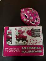 Verstelbare rolschaatsen maat 31-34 met verstelbare helm, Ophalen of Verzenden, Verstelbaar, Zo goed als nieuw, Kinderen