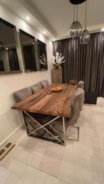Sleepwood Houten eettafel + gratis 5stoelen - Richmond stijl, Huis en Inrichting, Tafels | Eettafels, Gebruikt, 100 tot 150 cm