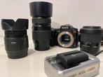Sony A200 camera met 3 lenzen, Gebruikt, Spiegelreflex, 10 Megapixel, Ophalen of Verzenden