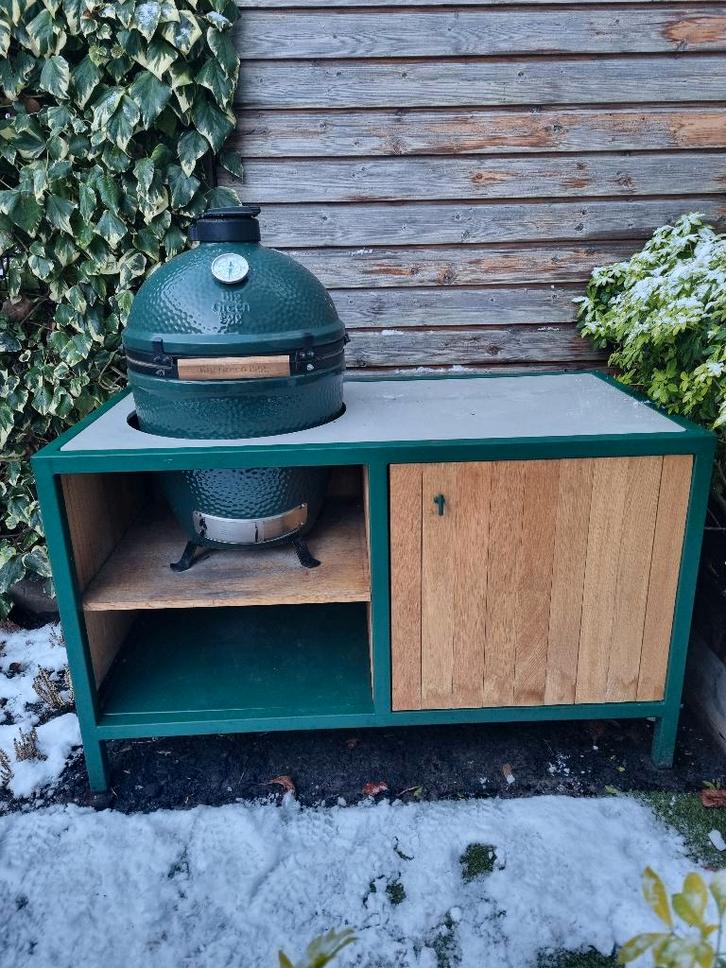 Buitenkeuken inclusief Big Green Egg Large, Tuin en Terras, Buitenkeukens, Gebruikt, Houtskool, Vrijstaand, Ophalen