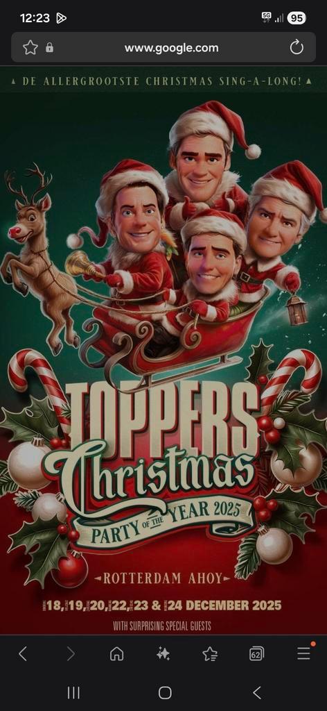 Toppers in Concert The Christmas Party, Tickets en Kaartjes, Concerten | Nederlandstalig, Twee personen, December