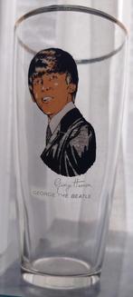 Beatles George Harrison glas, Verzamelen, Ophalen of Verzenden, Zo goed als nieuw, Bierglas