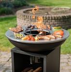 BBQ Plancha Amigo met wokring en RVS Bakplaat 67Ø Nieuw, Tuin en Terras, Houtskoolbarbecues, Ophalen of Verzenden, Gebruikt, RJRoyal Living