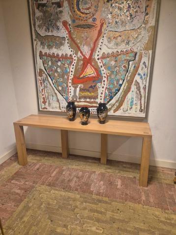 Zeer Mooie Massief Eikenhouten Side -Table Deens Design  beschikbaar voor biedingen