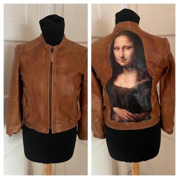 Massimo Dutti leren jack 158/XS beschikbaar voor biedingen