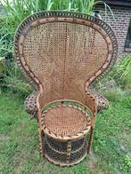 Vintage pauwenstoel Chaise Emanuelle Boho, Ophalen