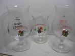 3X Chouffe glazen klein & opdruk 25 jaar & van binnen opdruk, Ophalen of Verzenden, Zo goed als nieuw, Glas of Glazen, Overige merken