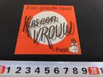 sticker Politiek PvdA een goede raad kies een vrouw, Verzamelen, Stickers, Ophalen, Zo goed als nieuw, Bedrijf of Vereniging