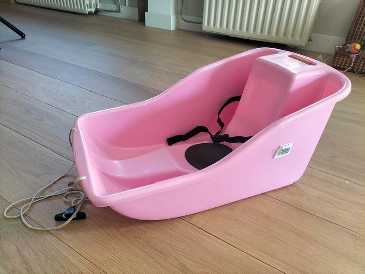 Handige peuter slee, Kinderen en Baby's, Speelgoed | Buiten | Sleeën, Gebruikt, Rugleuning, Ophalen of Verzenden