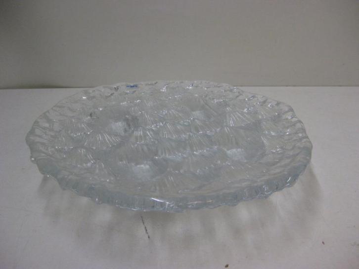 nybro paul ising 31 cm dia kristallen schaal (67), Antiek en Kunst, Antiek | Glas en Kristal, Ophalen of Verzenden