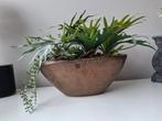 Zware bloempot met kunstplanten, Ophalen, Zo goed als nieuw