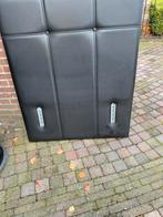 Zwart lederlook 1 persoons boxspring met opbergruimte, Huis en Inrichting, Slaapkamer | Bedden, Ophalen, Overige materialen, 90 cm