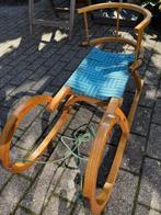 houten kinderslee, Kinderen en Baby's, Speelgoed | Buiten | Sleeën, Ophalen, Rugleuning, Gebruikt, Hout