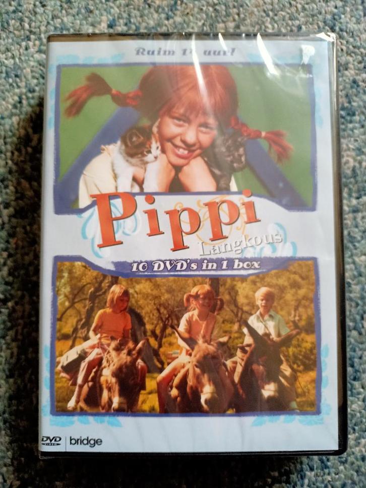 Pippi Langkous 10dvd,alle films en tv afleveringen !!nieuw!!, Cd's en Dvd's, Dvd's | Tv en Series, Nieuw in verpakking, Actie en Avontuur