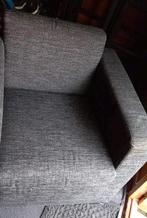 grijs mêlee fauteuil  stoel, Ophalen, Gebruikt, 75 tot 100 cm, 50 tot 75 cm