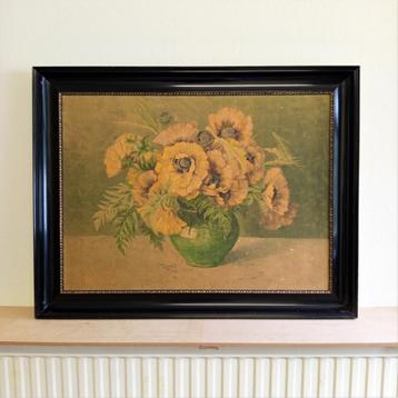 Schilderij Vida Ortgies 1858-1955 Boeket Zonnebloemen Lijst beschikbaar voor biedingen