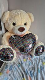 Grote XXL Knuffelbeer met Hart - Nieuwstaat, Kinderen en Baby's, Speelgoed | Knuffels en Pluche, Ophalen of Verzenden, Zo goed als nieuw