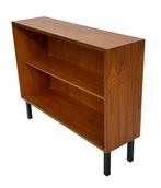 Vintage Kastje Compact Dressoir Jaren 60 Teak Fineer, Met plank(en), Gebruikt, Vintage, 50 tot 100 cm