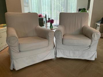 2 witte sfeervolle EKTORP JENNYLUND stoelen, IKEA - afbeelding 1