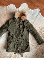 Schott NYC Winterjas met bontkraag, Ophalen of Verzenden, Zo goed als nieuw, Maat 48/50 (M), Groen